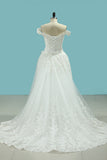 2024 vestidos de boda vaina con Applique Sweetheart desmontable tren