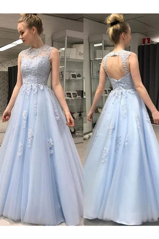 Vestidos de tul con escote palabra de longitud y escote palabra de honor A-Line / Princess