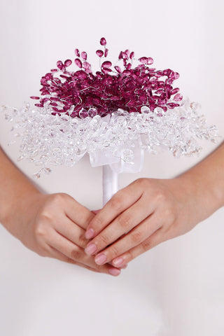 Ramo de la boda populares Violeta boda de la novia de dama de honor que sostiene las flores noble y elegante (20 * 21cm)