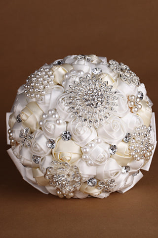 Rhinestone cristalino de RosesWedding Ramo (30 * 17cm)