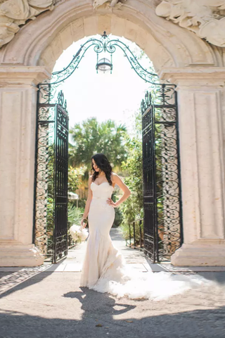 2024 sirena vestidos de novia Tulle amor con apliques y cuentas